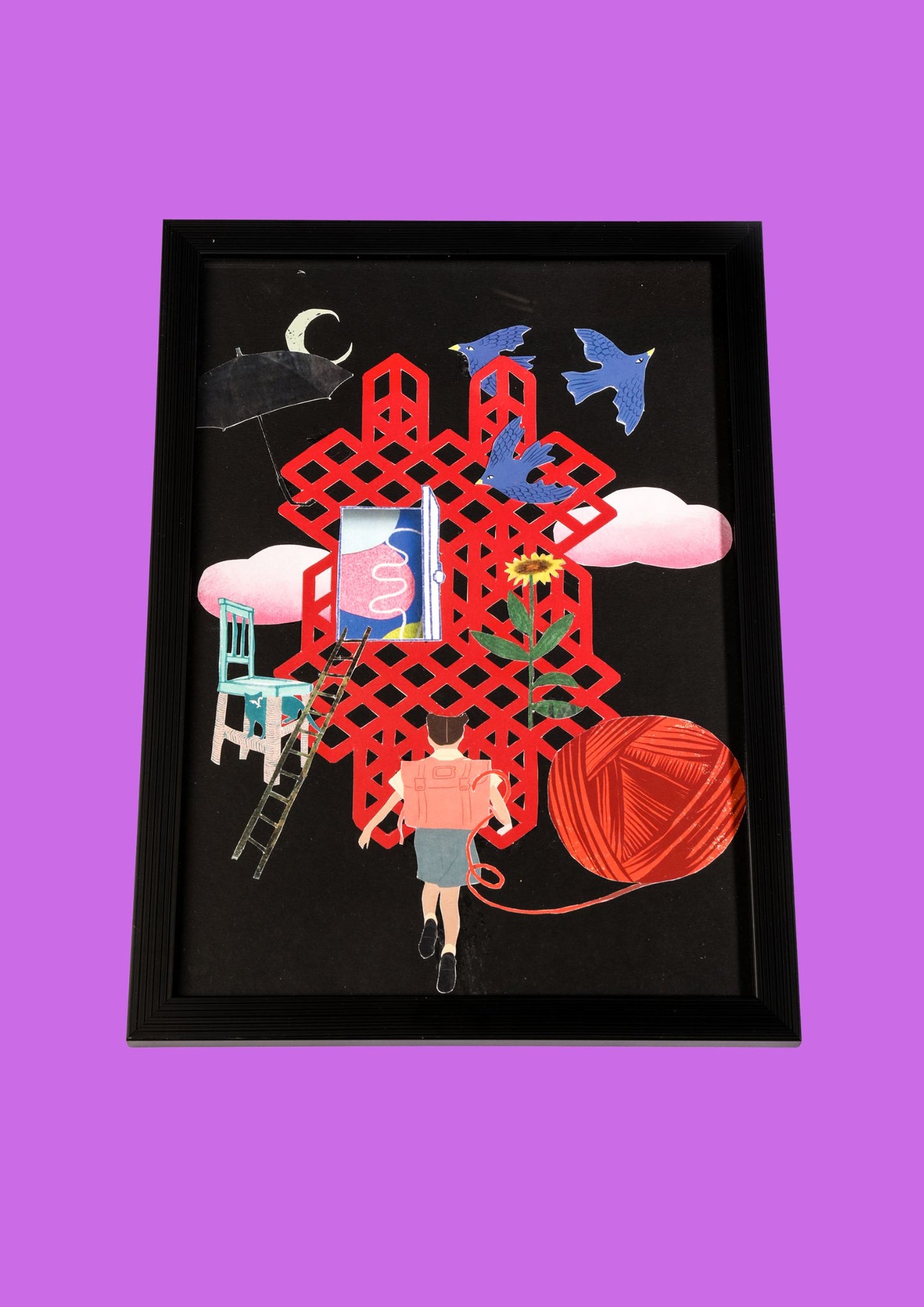 Collage A4 " BEYOND THE WOVEN "