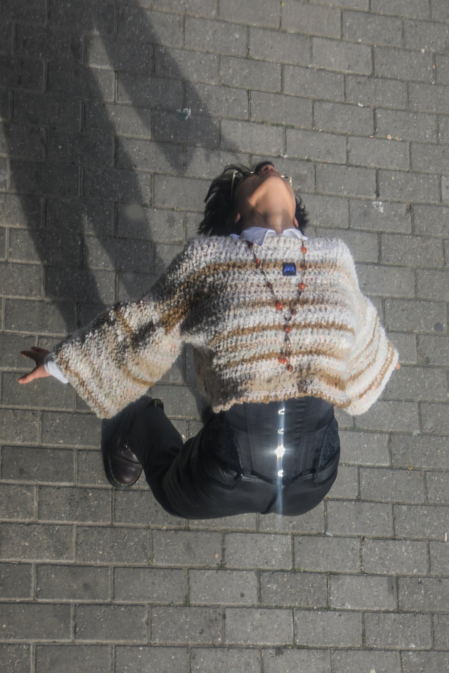 Pull Croptop Longues Manches Naturel Alpaga