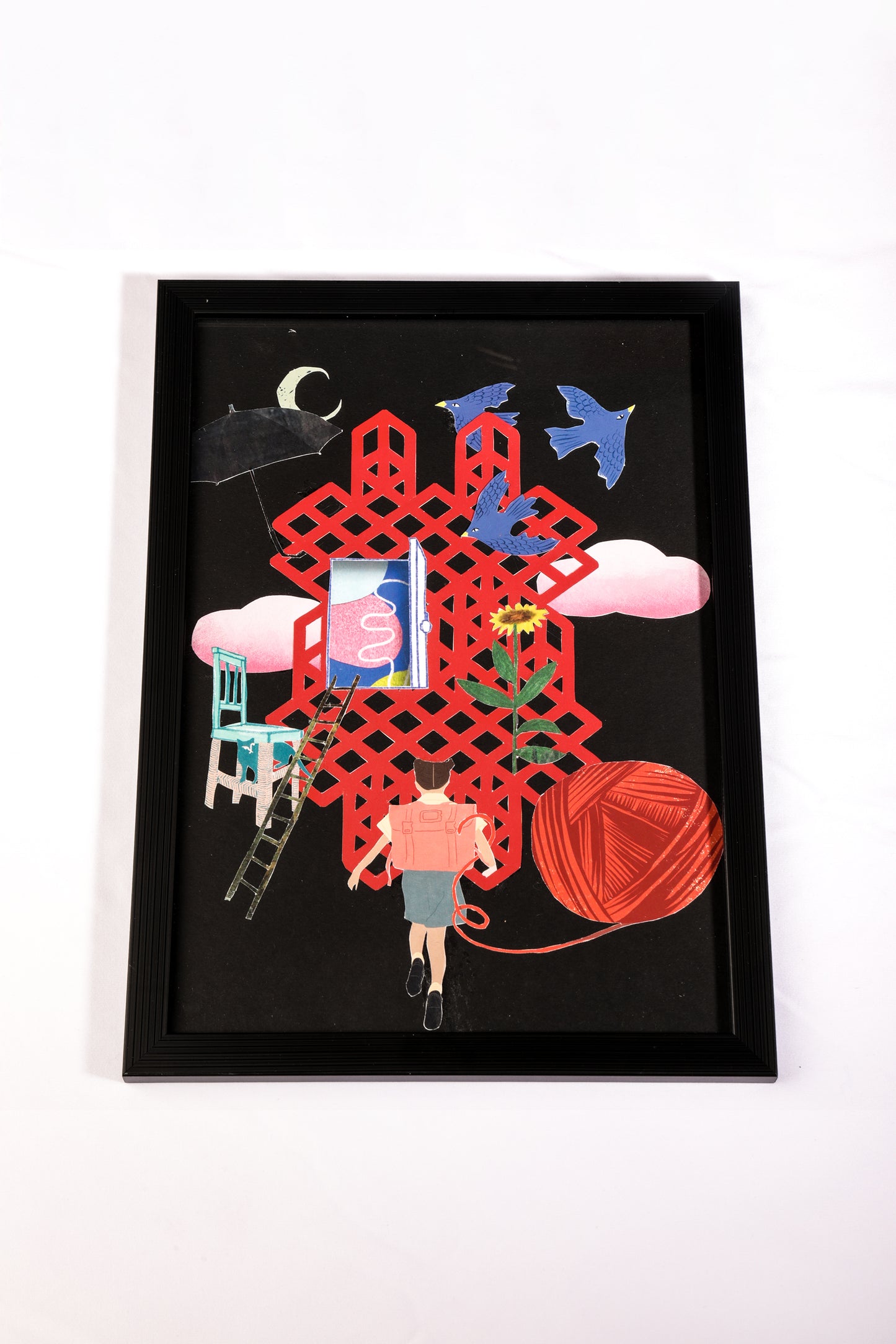 Collage A4 " BEYOND THE WOVEN "