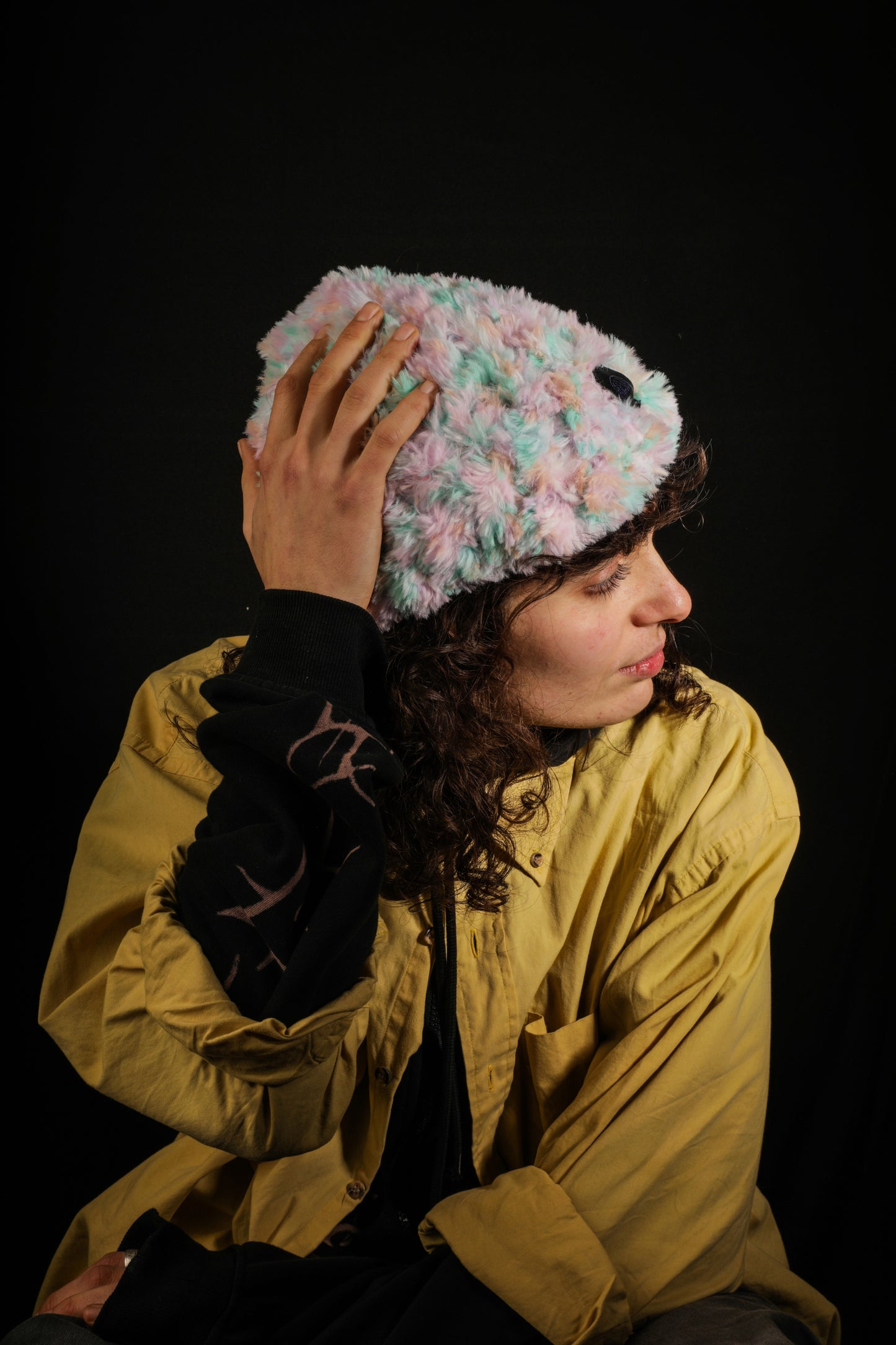 Bonnet bonbon fluffy