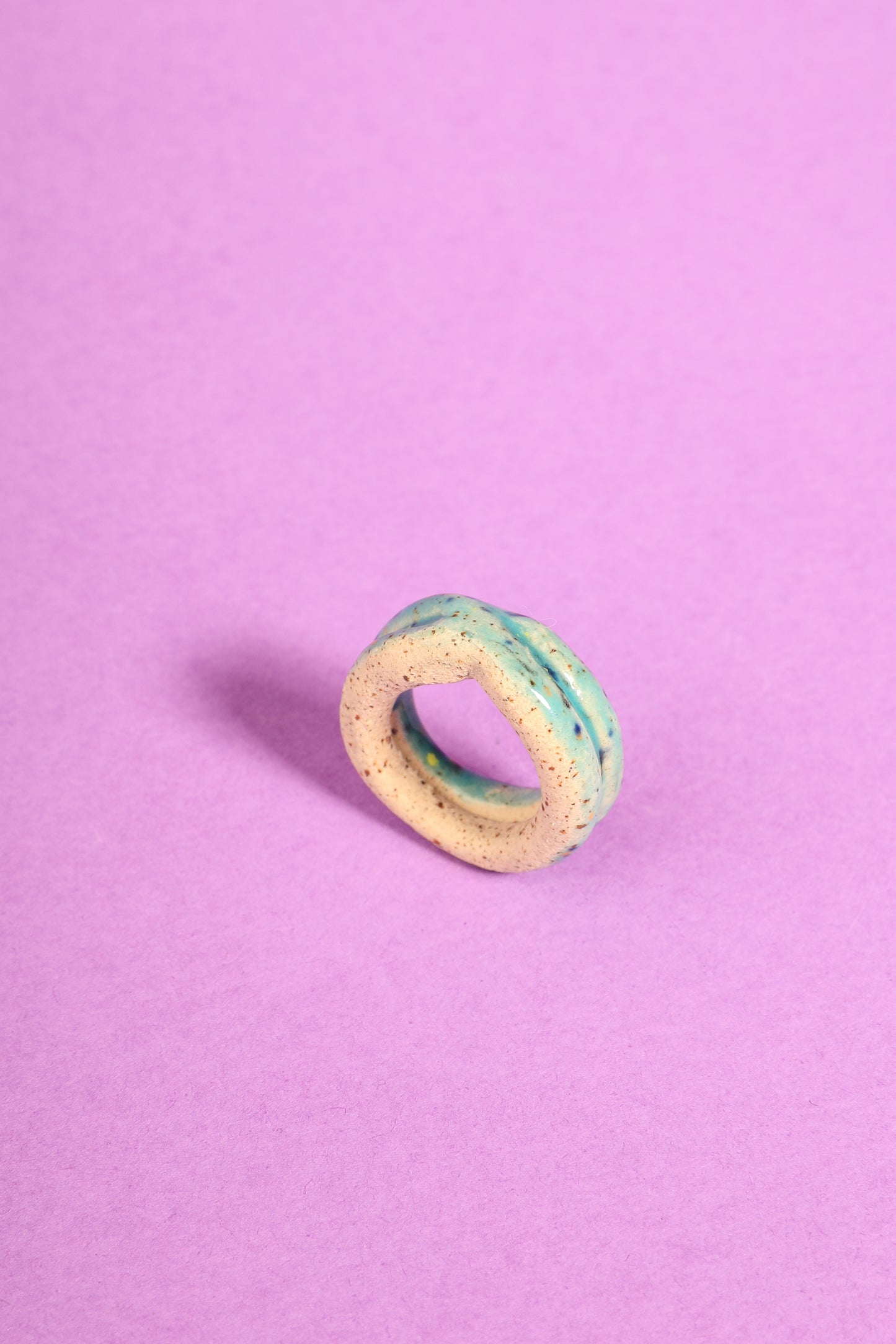 Bague colombin bleu moucheté #1