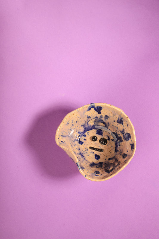 Petit pot à sauce moucheté Smiley blazé