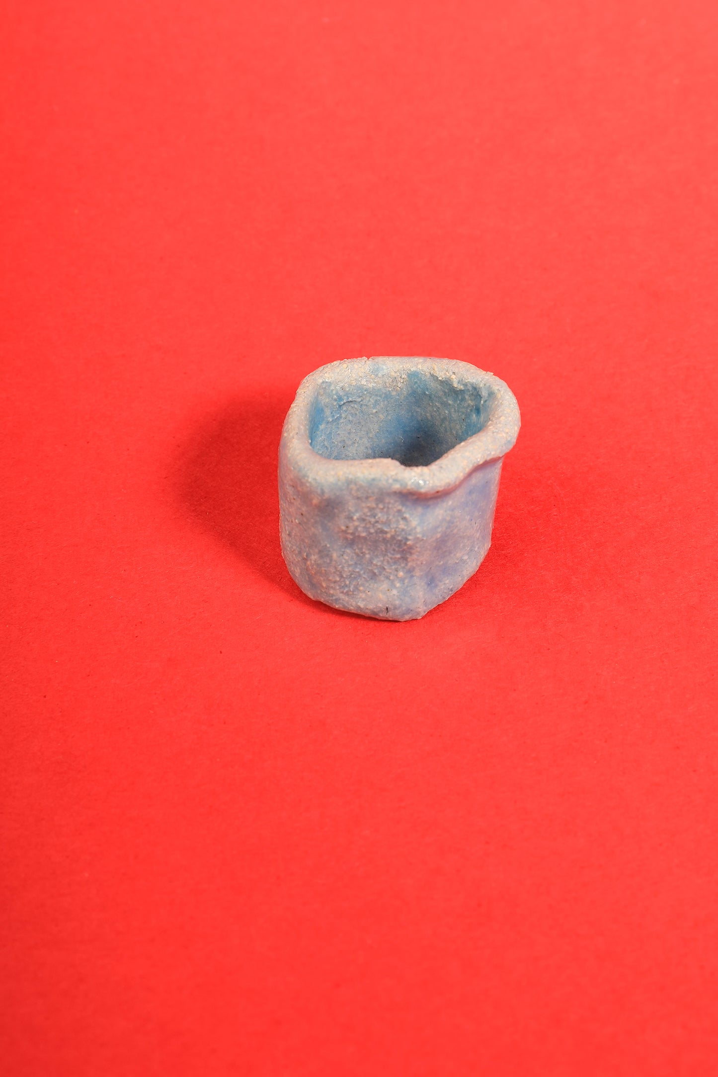 Bague Bleu Fragment de matière