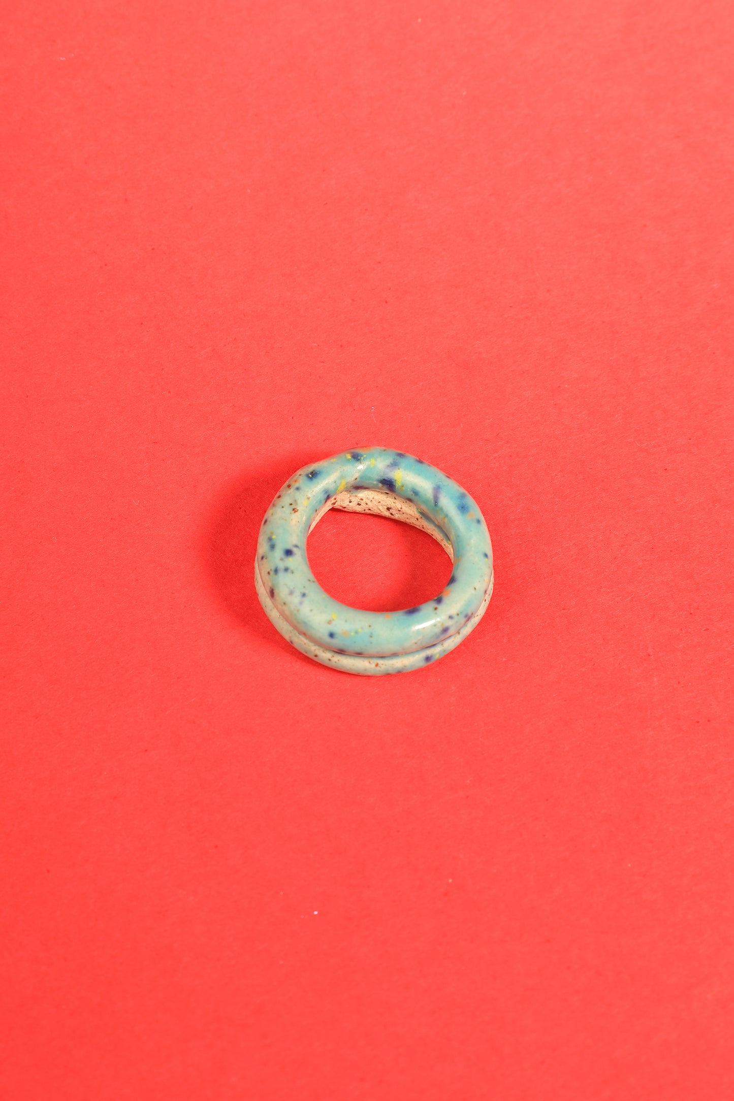 Bague colombin bleu moucheté #1