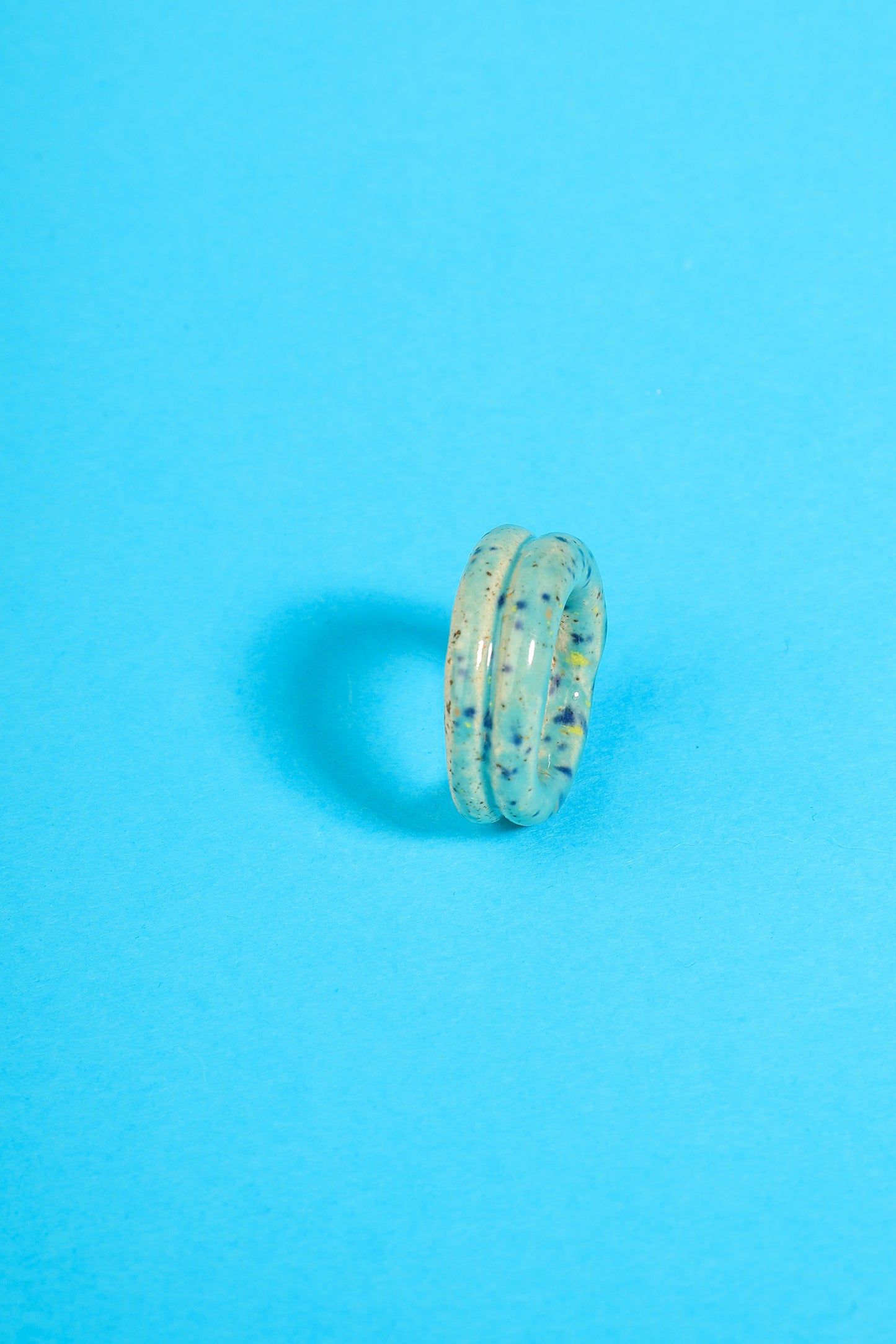 Bague colombin bleu moucheté #1