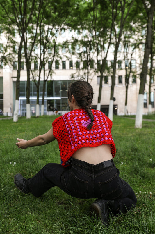 Croptop PIXEL damier