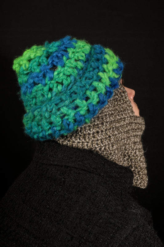 Cagoule chevalier avec supplément bonnet